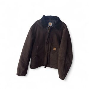 CARHARTT JACKET RN# 14806 LINED HEAVY-DUTY BROWN MEN'S M